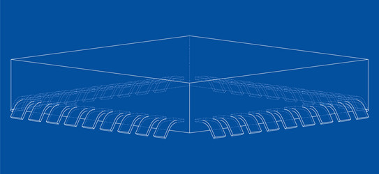 3d microchip rendering vector image