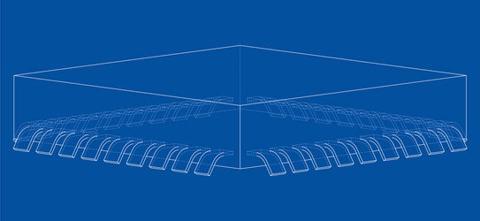 3d microchip rendering vector