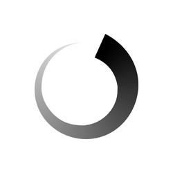 abstract geometric circle icon simple style vector image