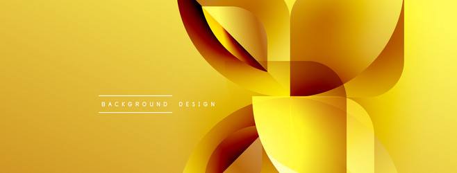 golden abstract design overlapping shapes create vector image