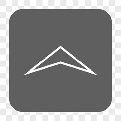 arrowhead up rounded square button vector image