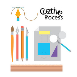 colorful background with tool elements to design vector image