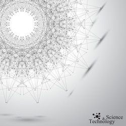 Connected Lines Abstract Background vector image