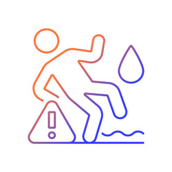 do not use on wet surface gradient linear manual vector image