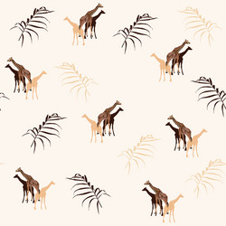 Wild animals seamless pattern background isometric