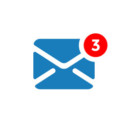 new message notification icon vector