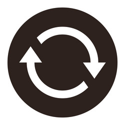 repeat sign reload icon refresh loading reset vector image