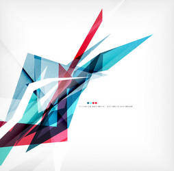 angular geometric color shapes vector image