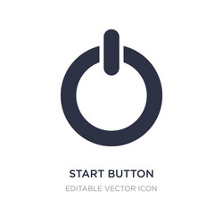 start button icon on white background simple vector image