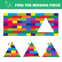 Missing Block Puzzle - Logic Game vector image
