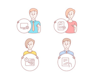 monitor settings report checklist and quick tips vector image