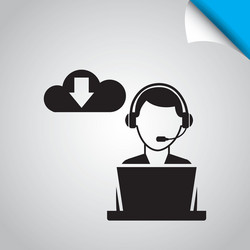 computer user design vector image