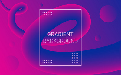 fluid motion background with 3d flow shape vector image