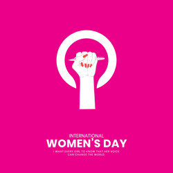 Happy womens day creative ads Royalty Free Vector Image