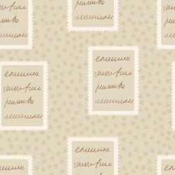 scribble handwritten script text on post stamps vector image