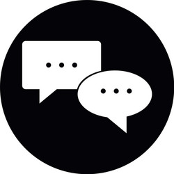 Speech bubbles chat comment message image vector