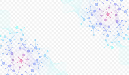 molecular abstract structure background vector image