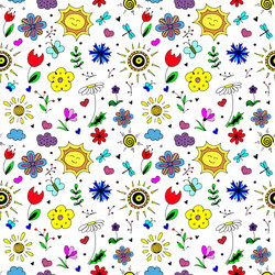 spring pattern seamless backdrop simple vector image
