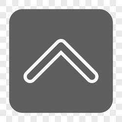 arrowhead up rounded square button vector image
