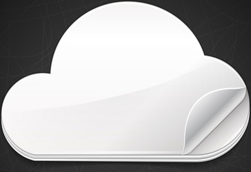 cloud computing icon vector