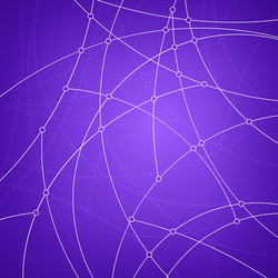 Abstract Node Network vector image