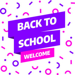 Back to school sale template design vector