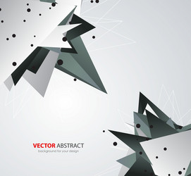 Geometric background with triangles vector