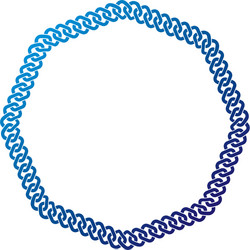victorian art circular frame with blank copy vector image
