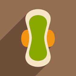 flat with shadow icon and mobile application vector image