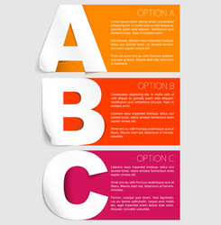 progress background with three steps vector image