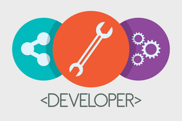 web developer design vector image