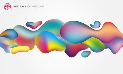 Dynamic Fluid Splash - Colorful Shape vector image