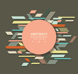 flat geometric pattern can be used for brochures vector image