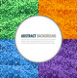 abstract pixel backgrounds set party invitation vector image