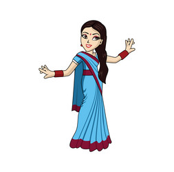 Indian Women Dress Vector Images (over 560)