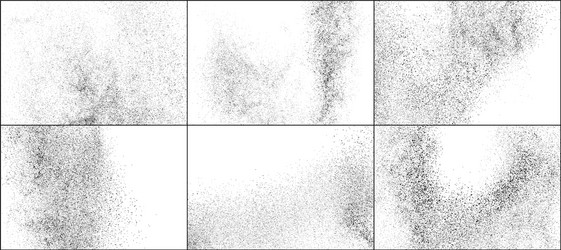 dark rough noise particles set elements vector image