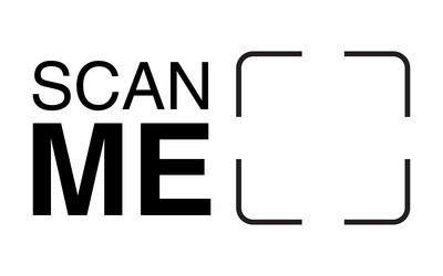 scan me qr code frames template vector image