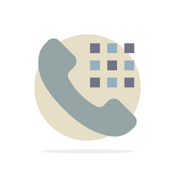 call dial phone keys abstract circle background vector image