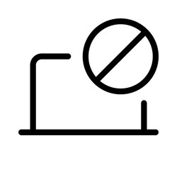 restricting desktop use because of safety concerns vector image