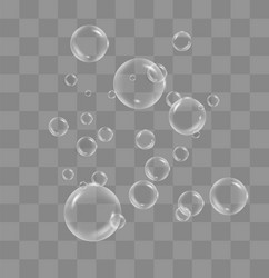 White water bubbles vector