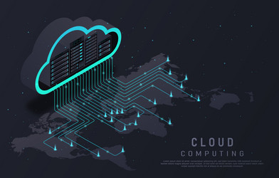 cloud computing concept vector image