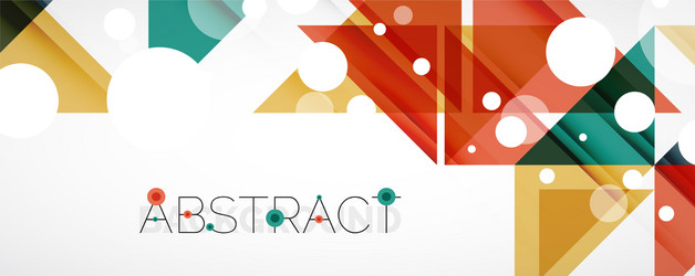 geometric abstract background techno color vector image
