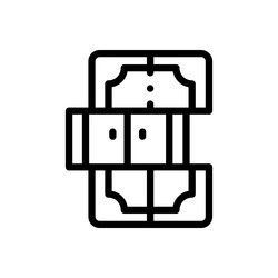 magic icon thin linear style design isolated vector image