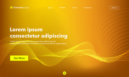 abstract background website landing page template vector image