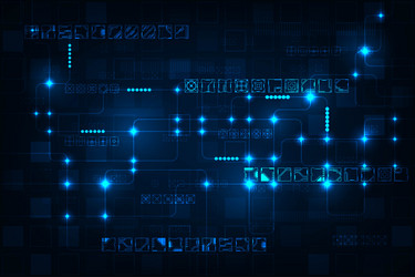 abstract line circuit technology background vector image