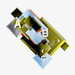 abstract square composition for background banner vector image