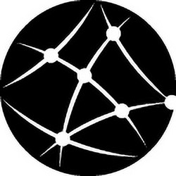 global network flat web icon concept vector image