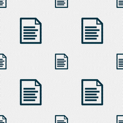 text file icon sign seamless pattern vector image