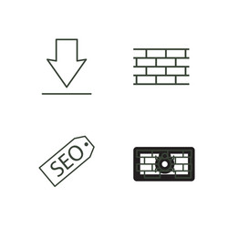 Web Icon Set - Digital Concepts vector image