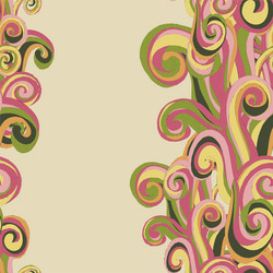 border with abstract hand-drawn pattern vector image